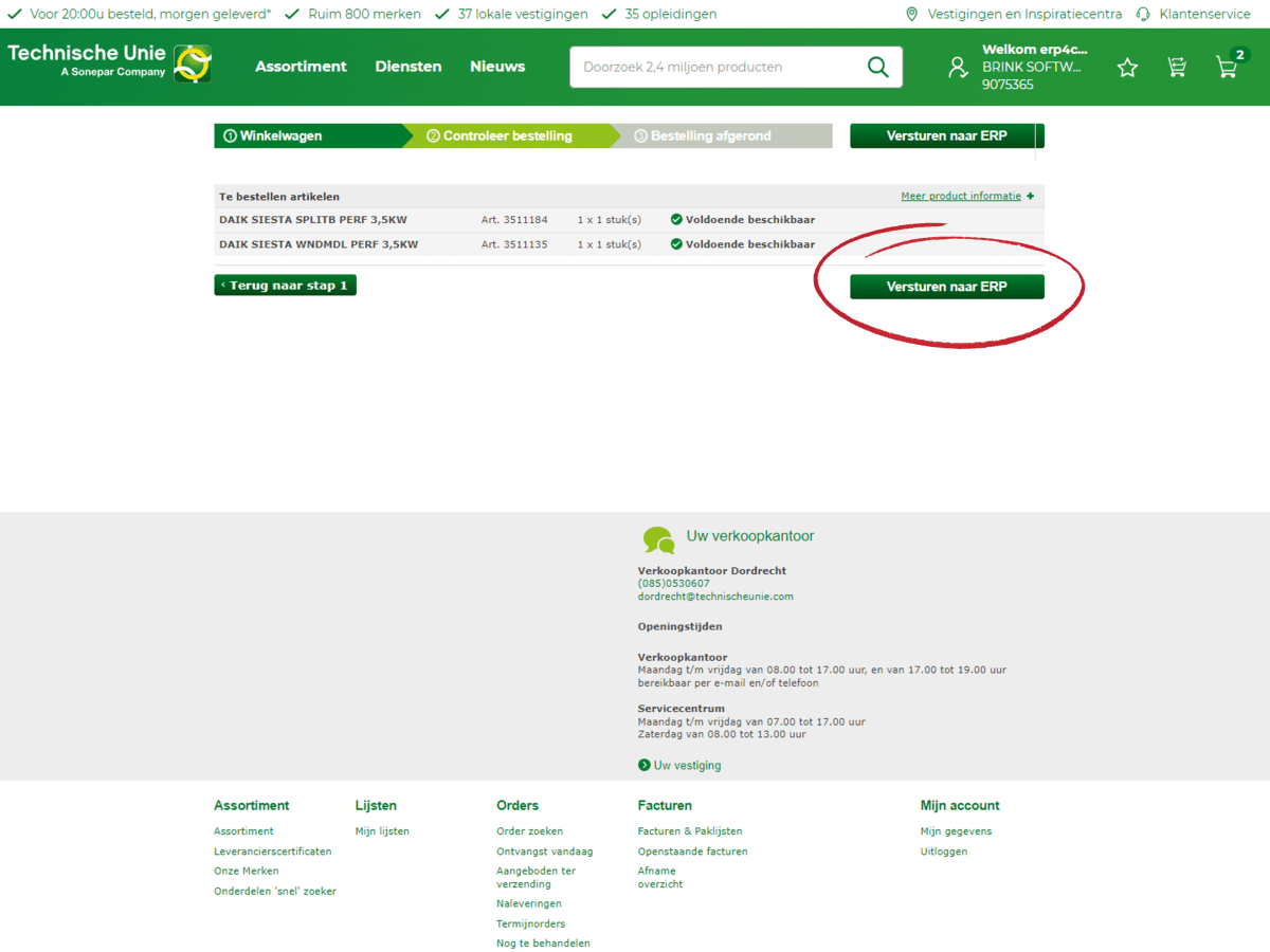 Artikele toevoegen vanuit de Technische Unie in je calculatie of factuur in DEDDO