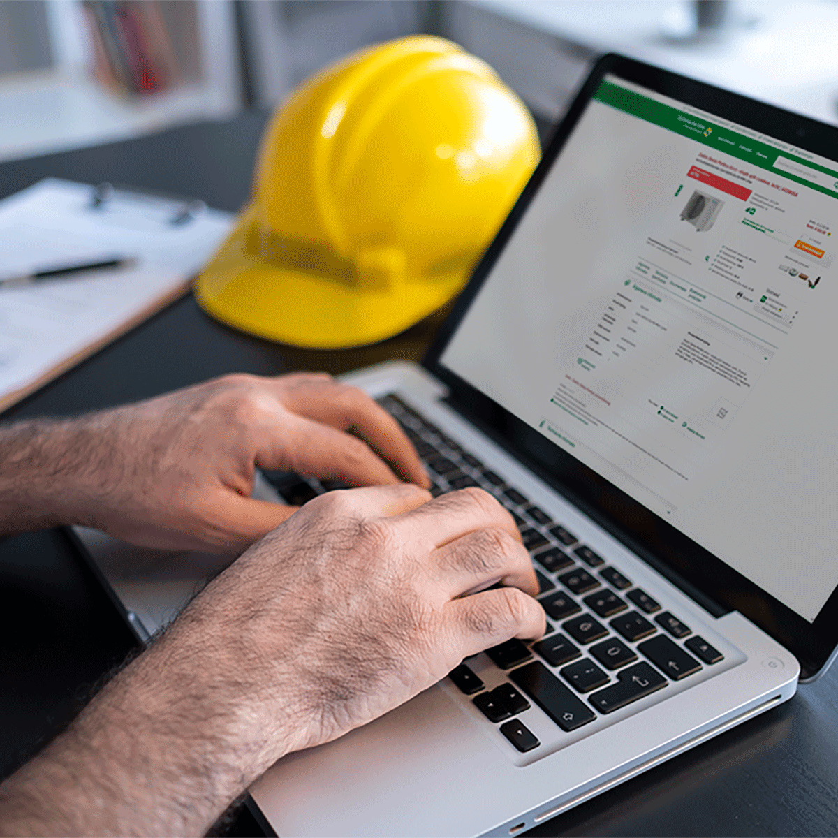 Installateur zoekt artikelen op in webshop Technische Unie