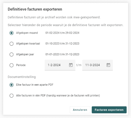 Makkelijk je facturen exporteren vanuit DEDDO