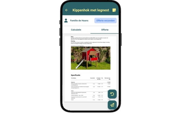 Offerte bekijken via de mobiele app van DEDDO
